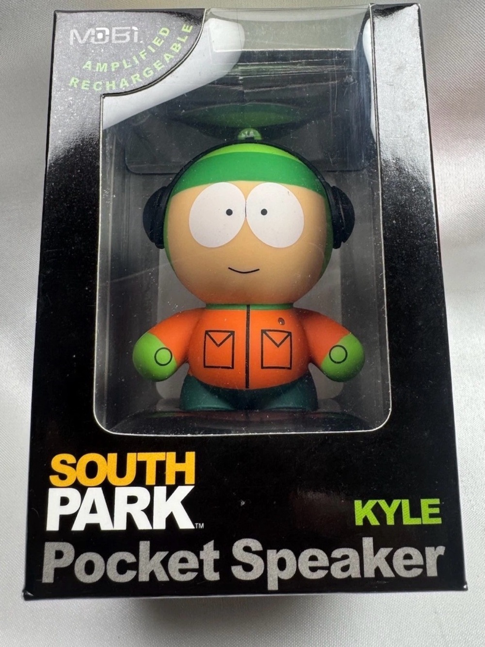 Brand new factory sealed South Park Kyle Pocket Speaker by Mobi!